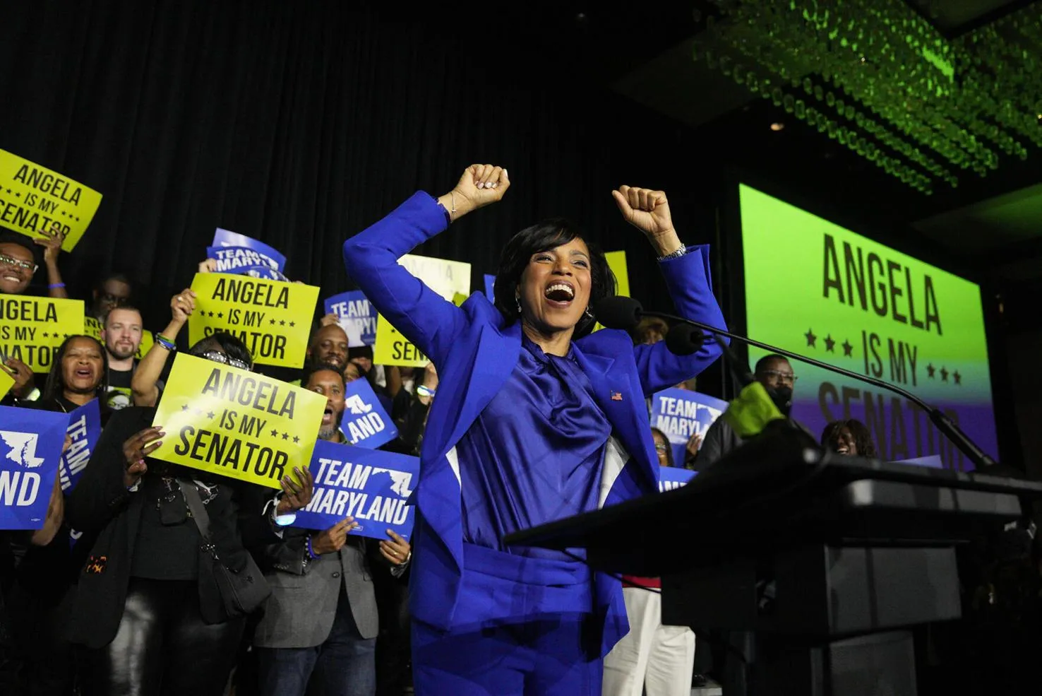 Angela Alsobrooks Makes History: Maryland's First Black Senator Triumphs Over Hogan