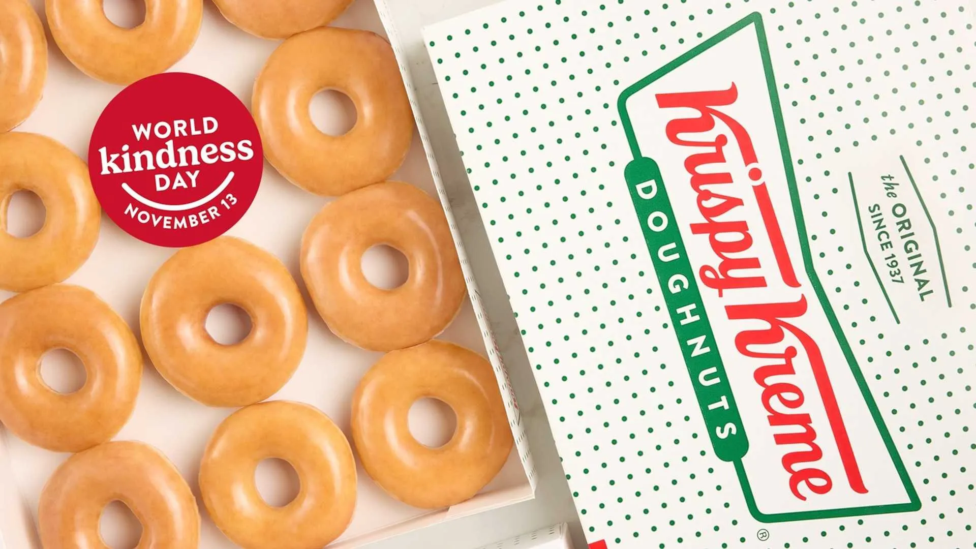 Get Your Free Dozen Doughnuts: Krispy Kreme Celebrates World Kindness Day!