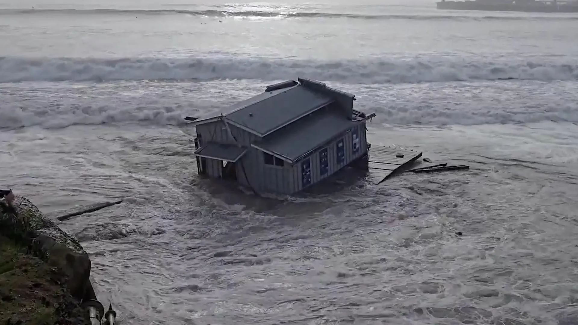 Santa Cruz Wharf Crumbles: Shocking Collapse Amid High Surf Chaos!