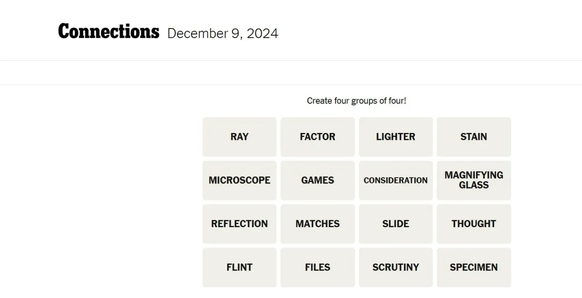 Unlock Today's NYT Connections: Essential Hints and Answers for December 9!