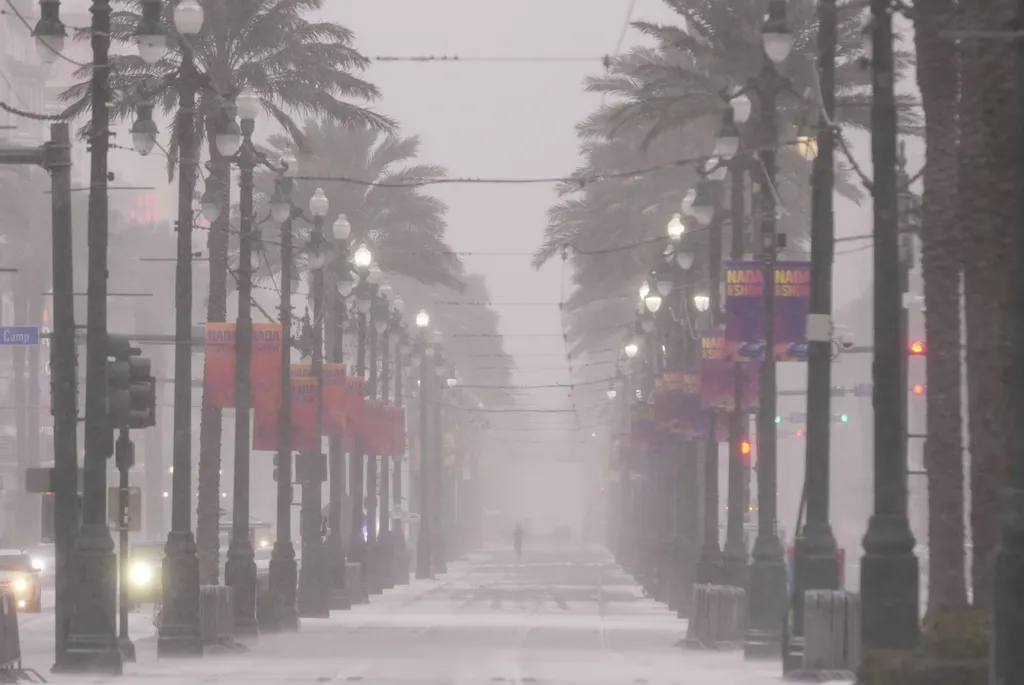 New Orleans Blanketed in Snow: A Winter Wonderland Surprise!