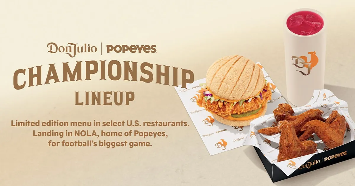 Popeyes and Don Julio's Bold New Chicken Sandwich: A Game Day Must-Try!