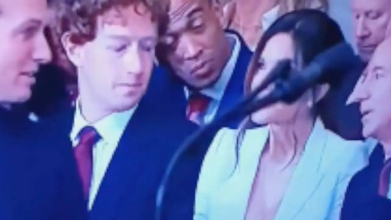 Zuckerberg's Awkward Stare at Bezos' Fiancée Sparks Internet Frenzy!