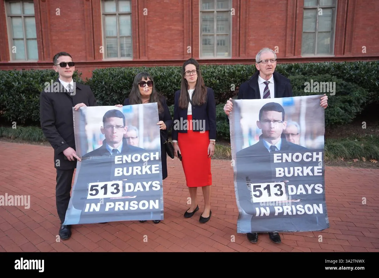 Enoch Burke's Family Stages Dramatic Protest Outside White House Amid St. Patrick's Day Controversy