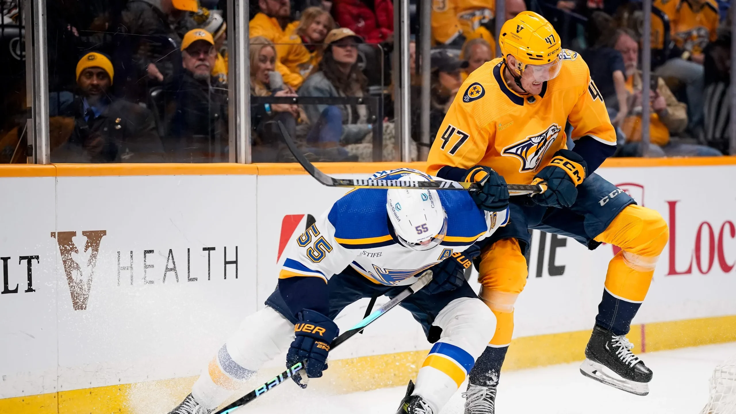 Kyrou Shines as Blues Dominate Predators 4-1 in Thrilling Showdown!