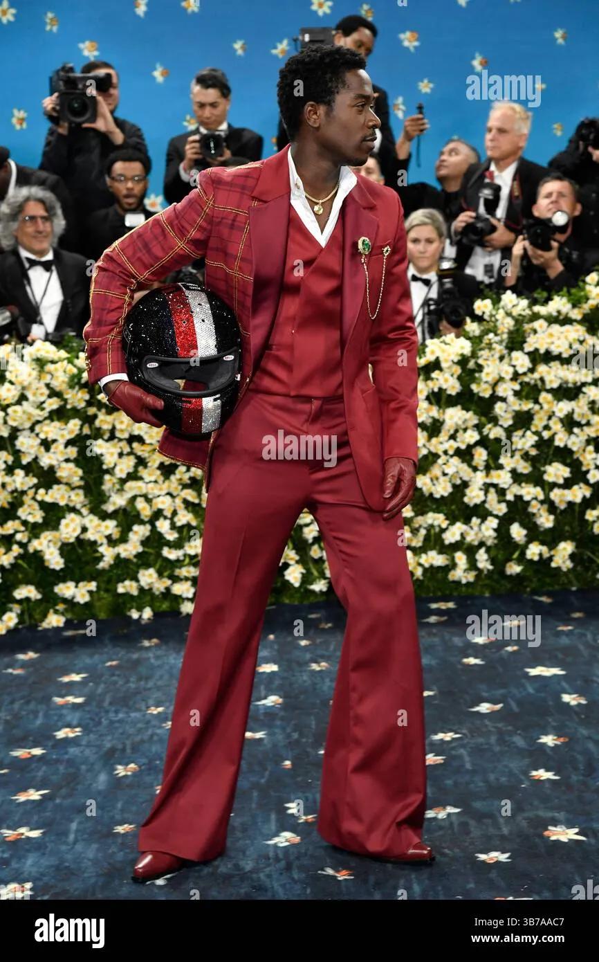 Damson Idris Steals the Show at Met Gala with Dazzling Racing Reveal!