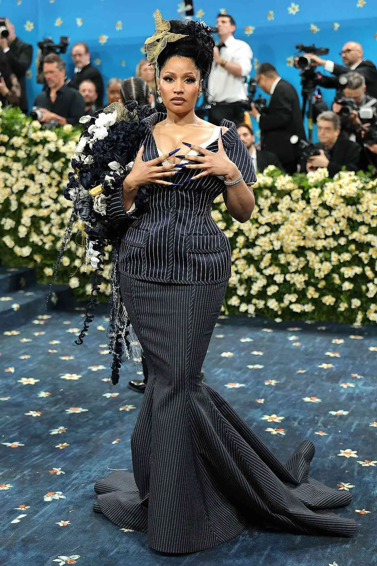 Nicki Minaj Steals the Spotlight at the 2025 Met Gala with Daring Thom Browne Ensemble!